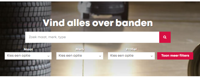 Heuver zoek en filteropties NL